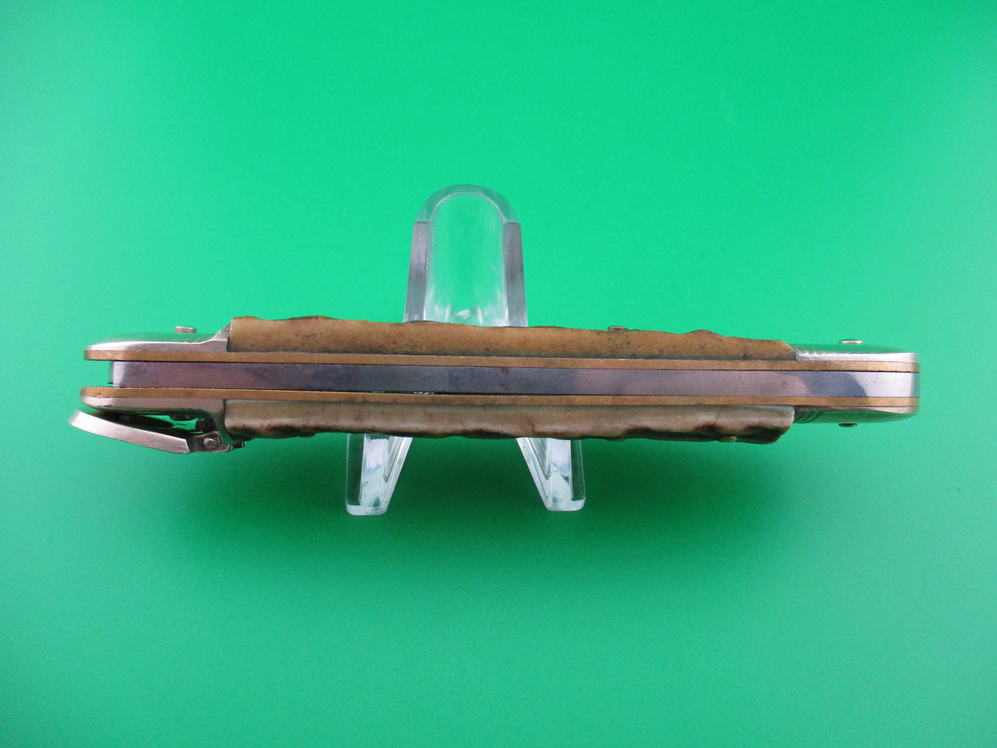z Anton Wingen Jr SOLINGEN GERMANY ROSTFREI 11cm Stag lever switchblade