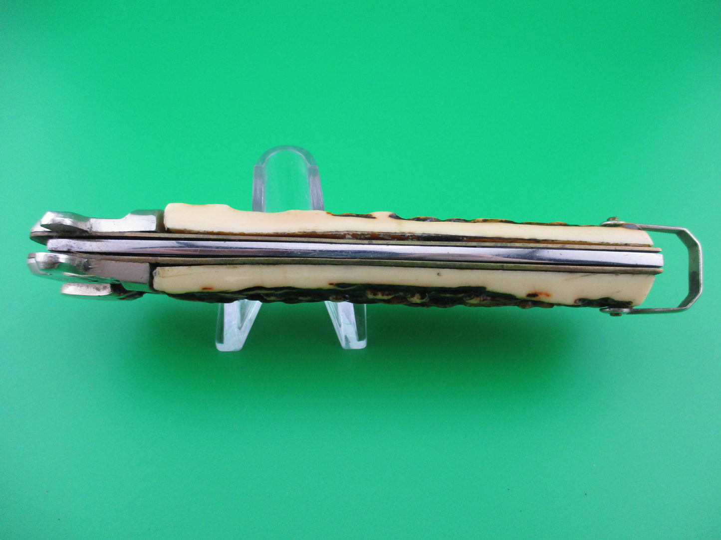 Makinox Depose 24cm Vintage French Derby Faux Stag Lever automatic knife