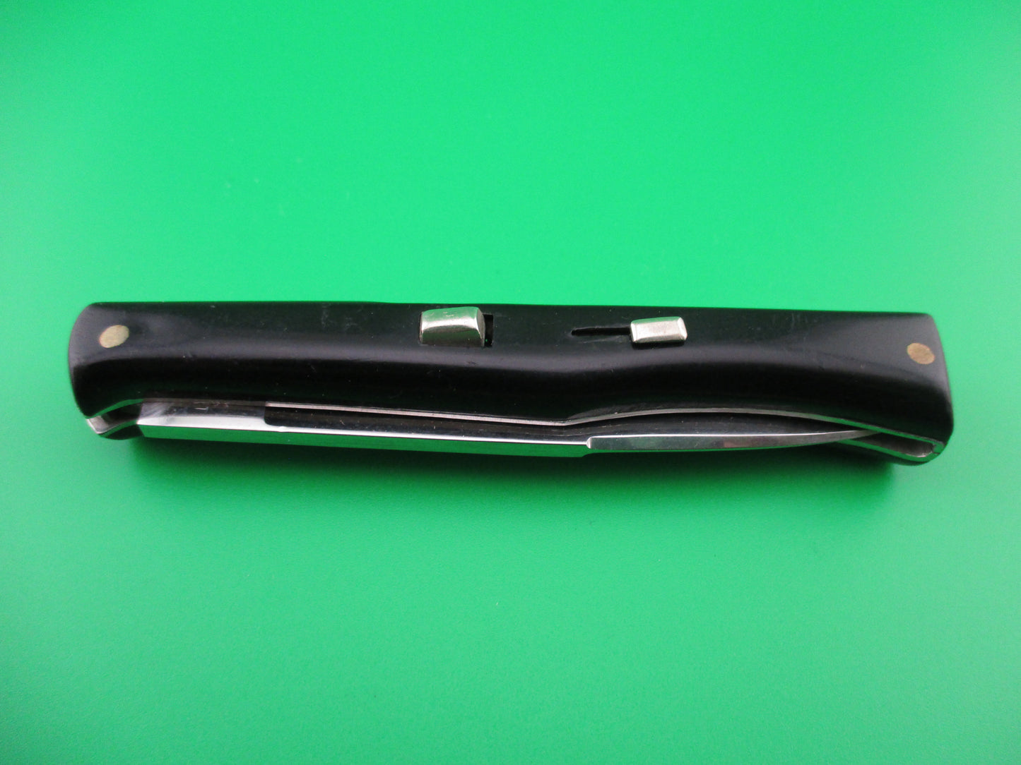 z INOX PATENT 18cm Italian Ackermannchen style black automatic knife