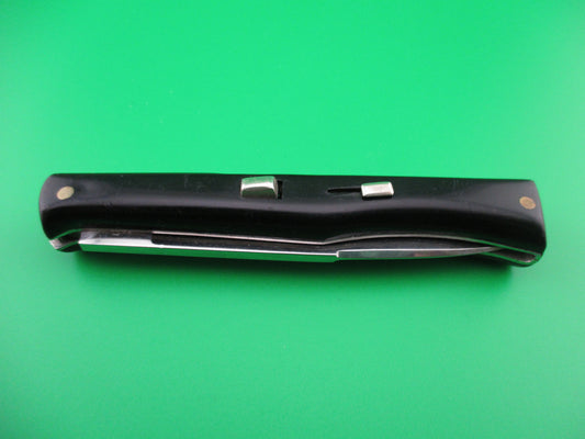 z INOX PATENT 18cm Italian Ackermannchen style black automatic knife