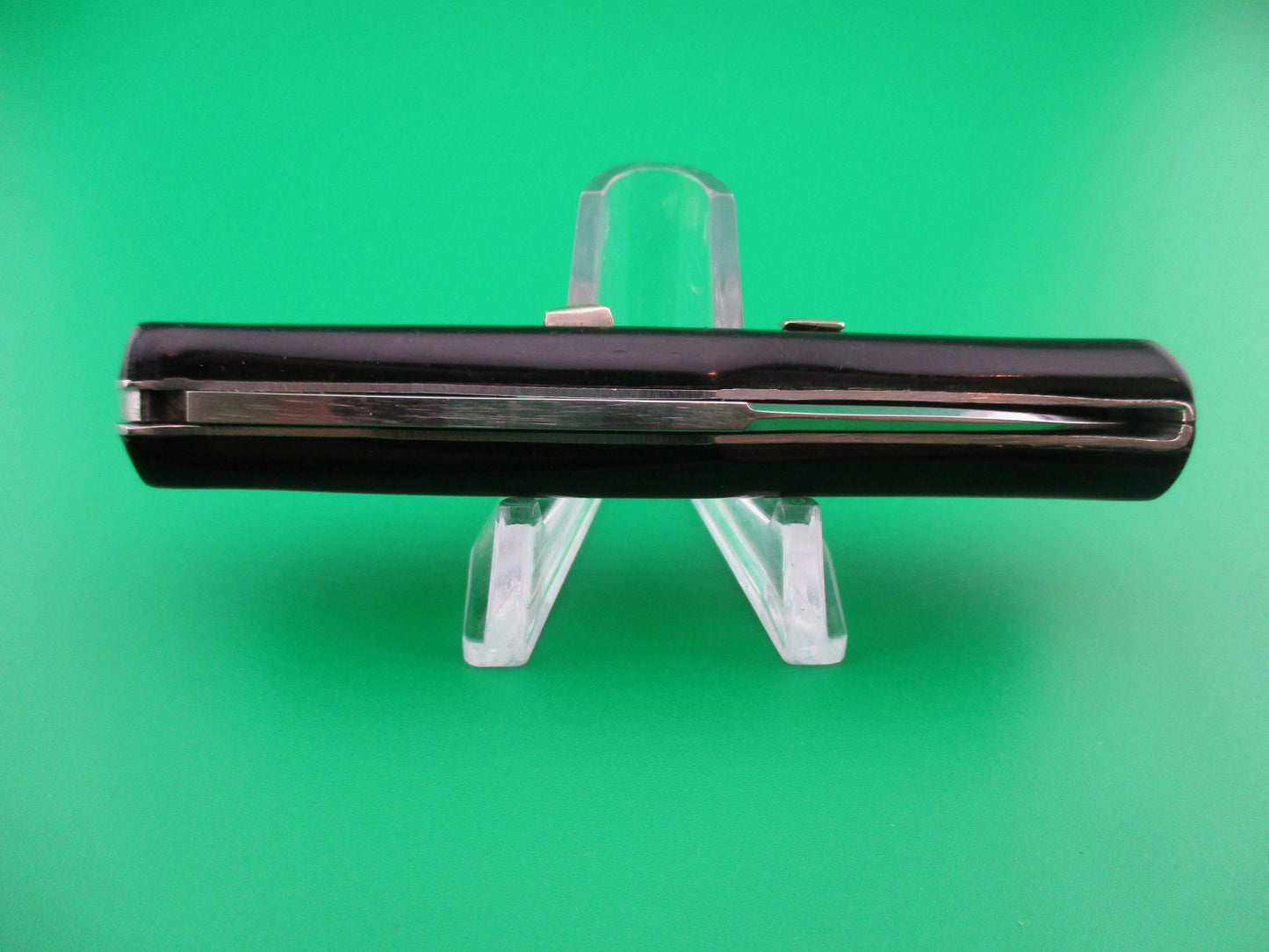 z INOX PATENT 18cm Italian Ackermannchen style black automatic knife
