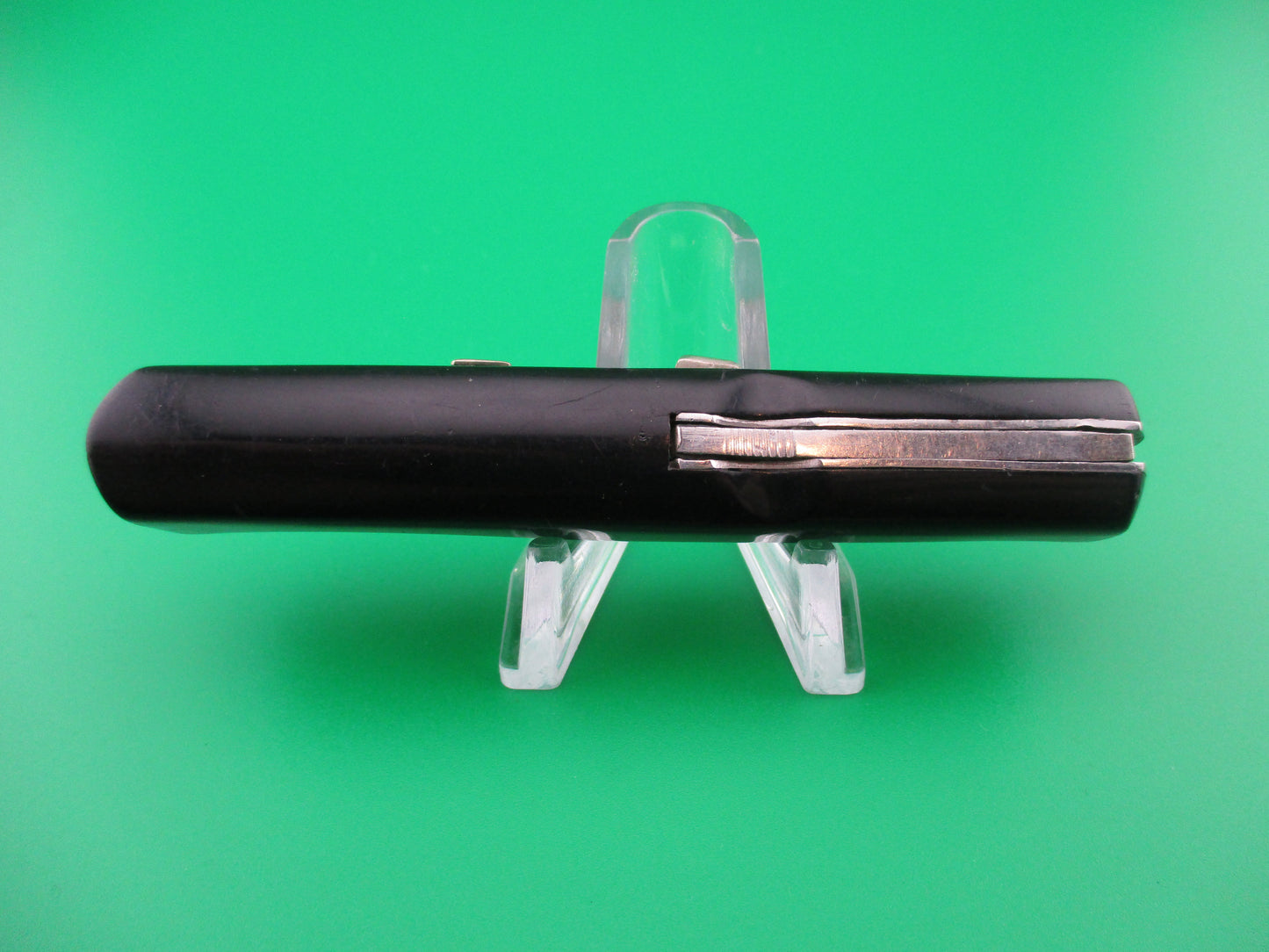 z INOX PATENT 18cm Italian Ackermannchen style black automatic knife