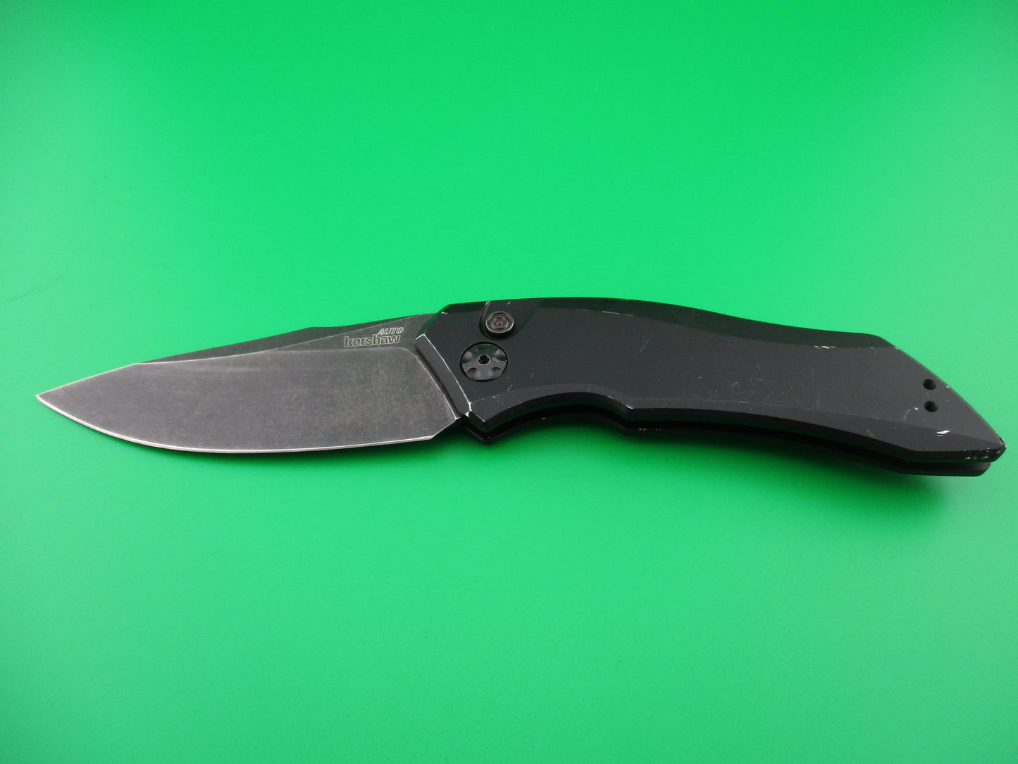 z Kershaw Launch 1 Auto 7100BW Used switchblade knife