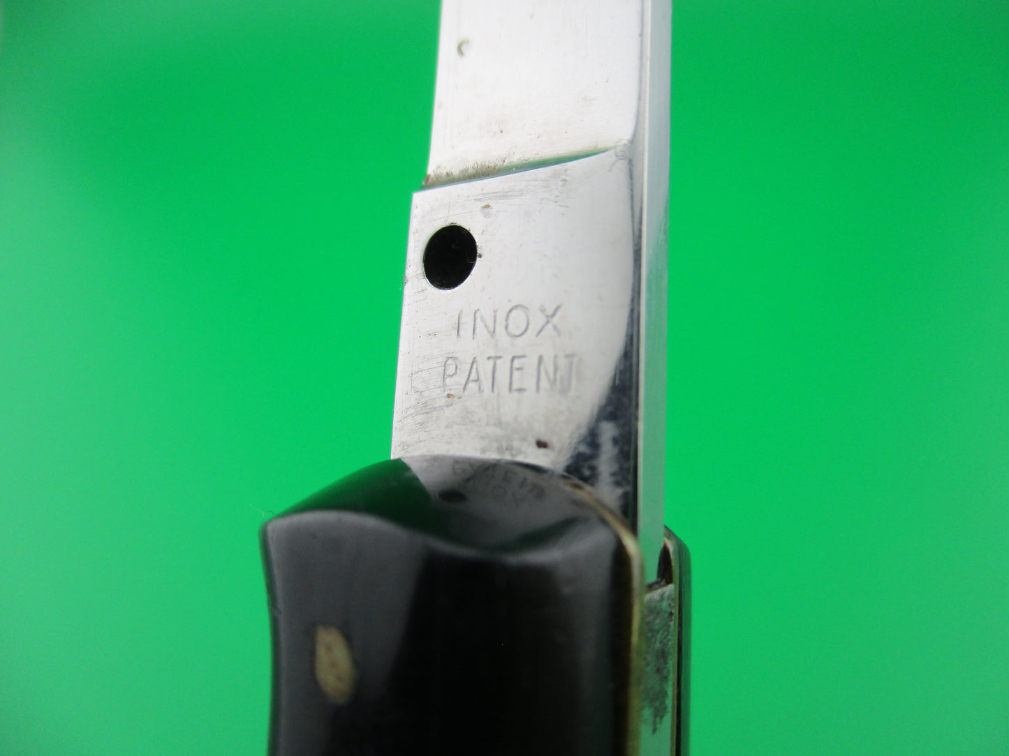 z INOX PATENT 21 cm Italian Ackermannchen style Black switchblade