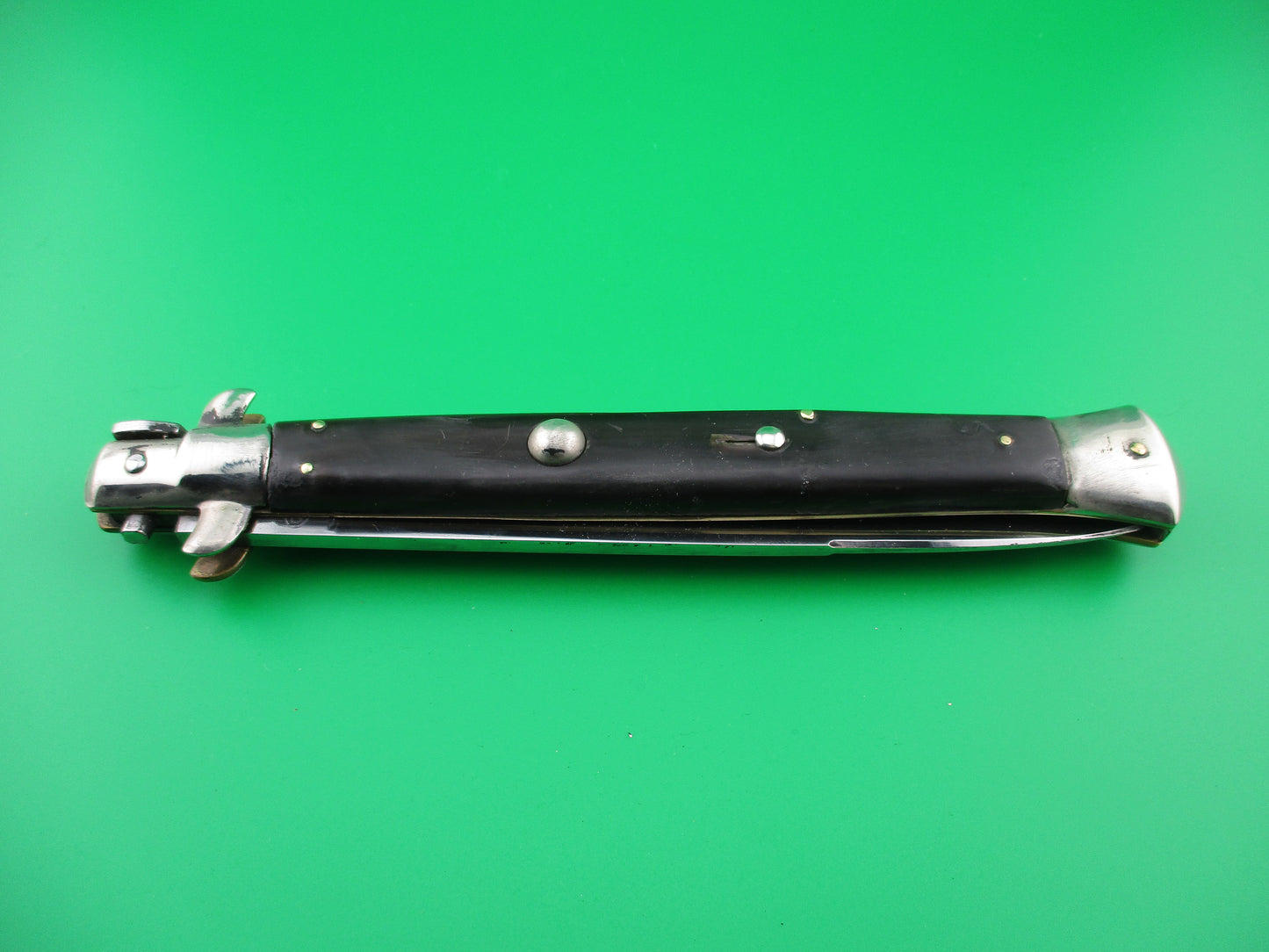QJD Italian 33cm 1960s Transitional Rostfrei Stiletto automatic knife
