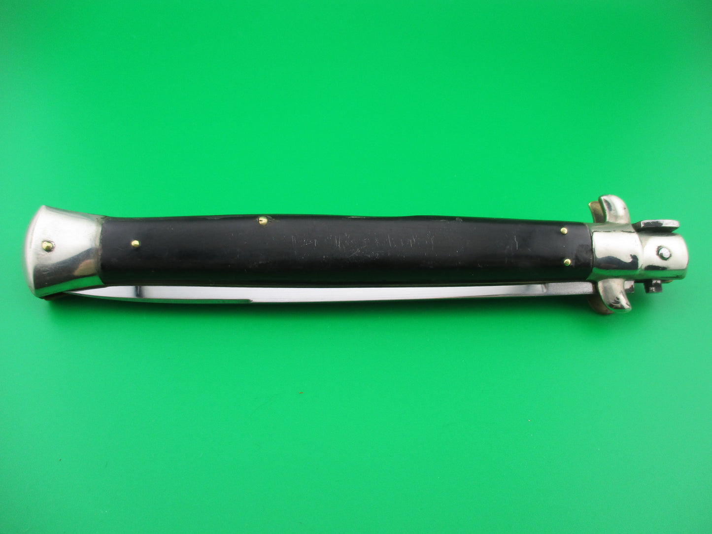 QJD Italian 33cm 1960s Transitional Rostfrei Stiletto automatic knife