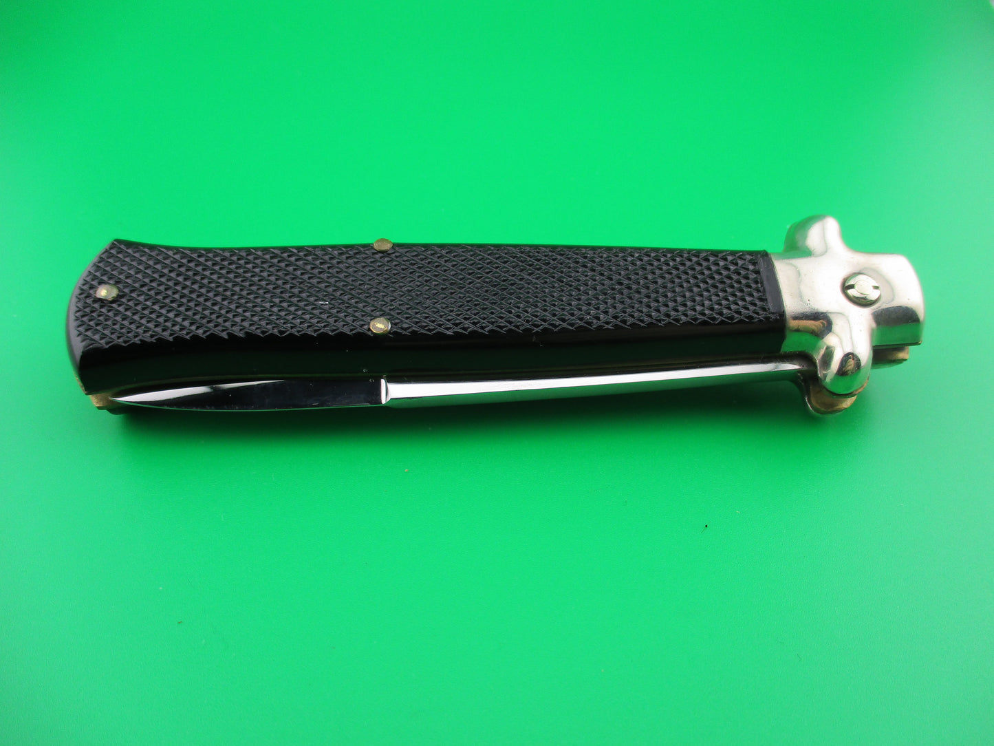 z FRENCH INOX vintage 23cm Swivel Button safety automatic knife