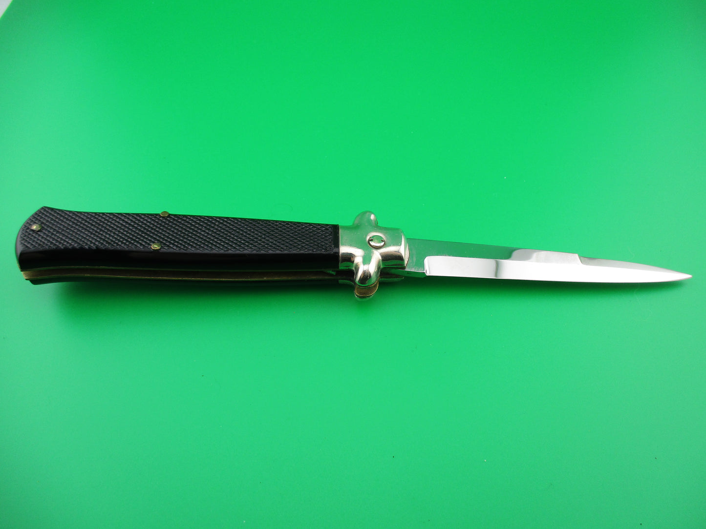 z FRENCH INOX vintage 23cm Swivel Button safety automatic knife