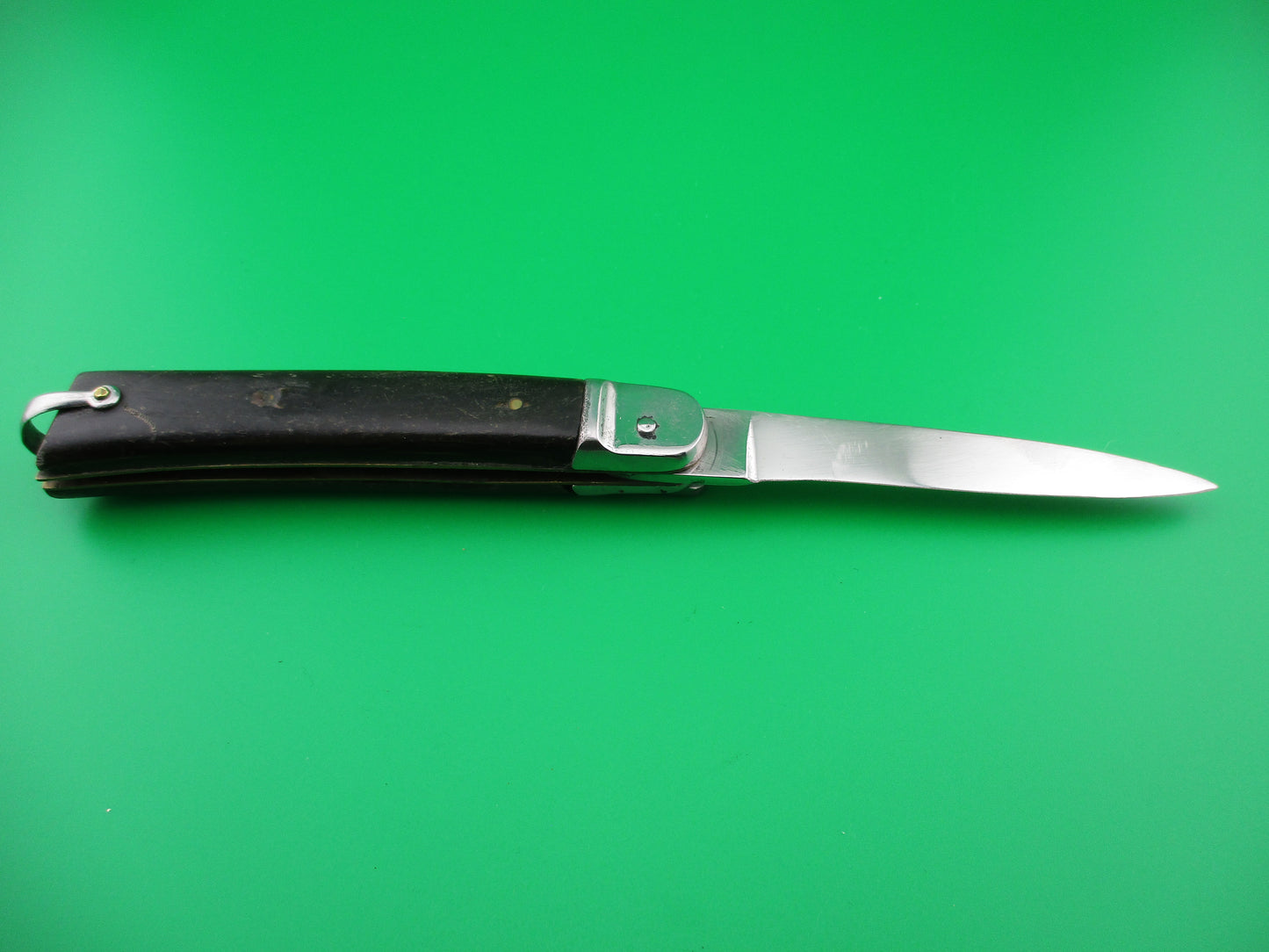 MAKINOX Vintage French 21cm Lever knife Horn scales automatic knife