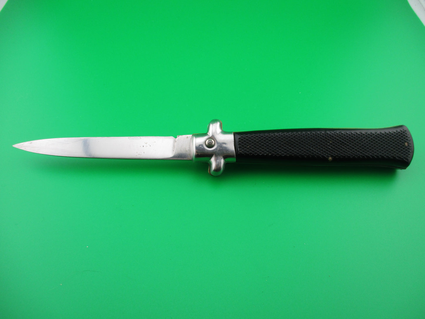z 290960 INOX 23cm Spanish Bolster Button automatic knife with finger guards