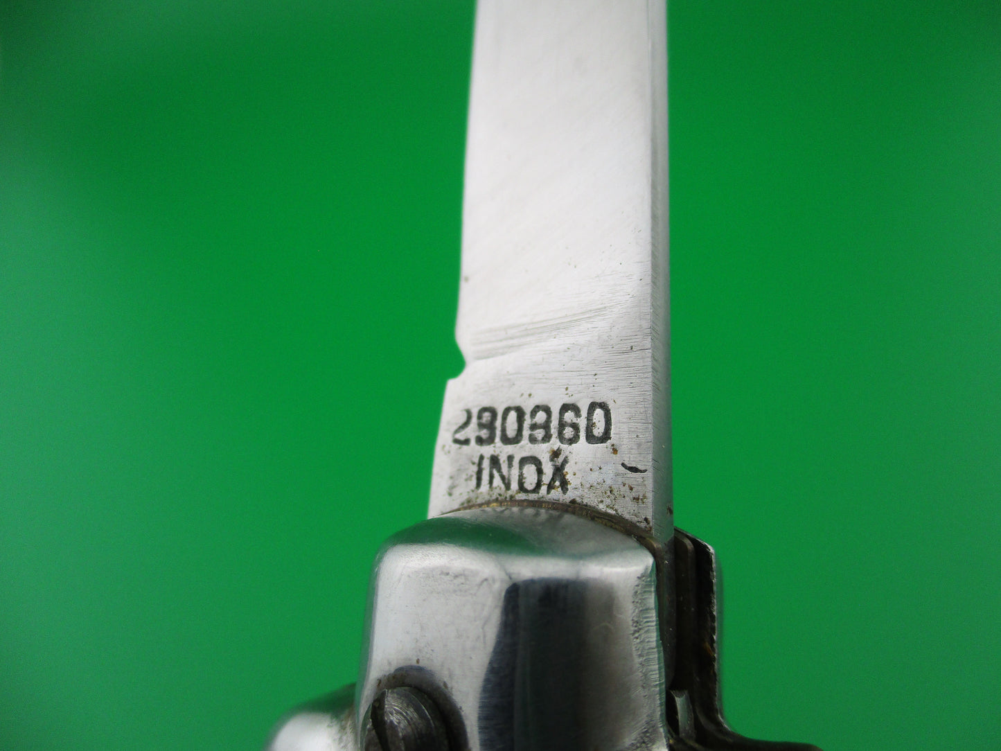z 290960 INOX 23cm Spanish Bolster Button automatic knife with finger guards