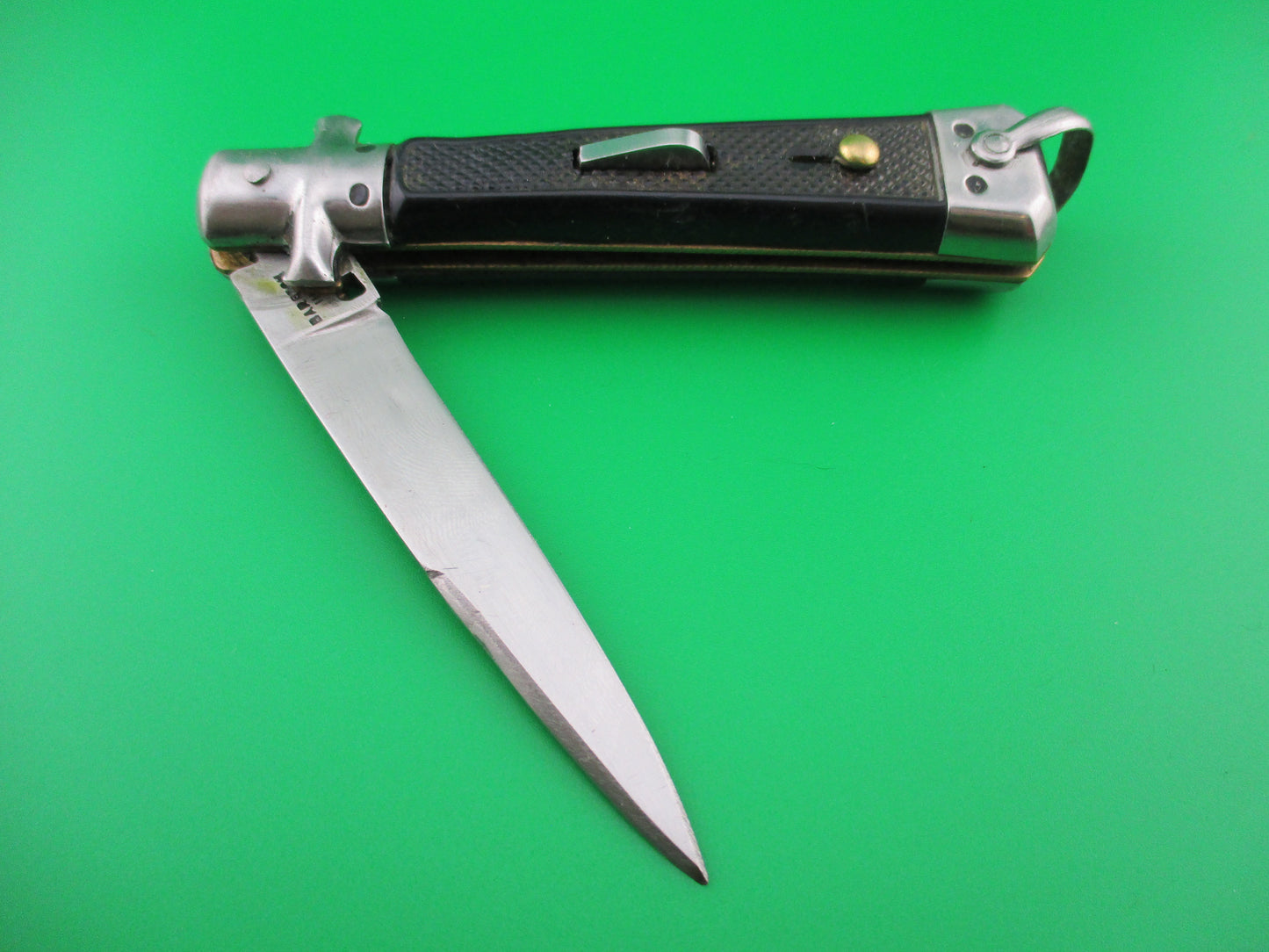 BARGEON INOX 19cm vintage French fixed guards automatic knife