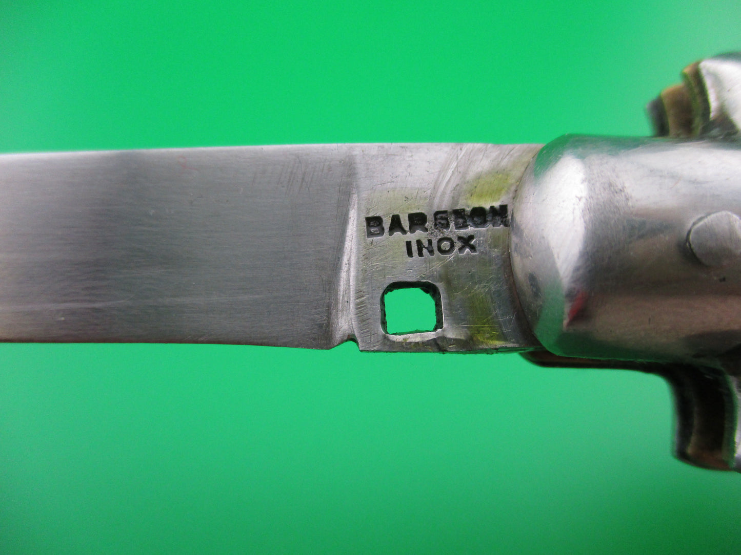 BARGEON INOX 19cm vintage French fixed guards automatic knife