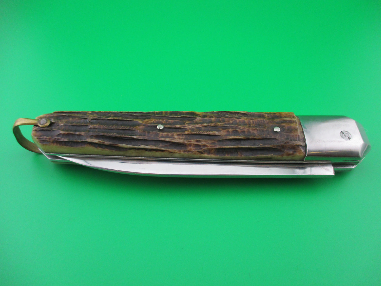 z INOX Vintage 27cm French Stag Large Coffin Knife switchblade