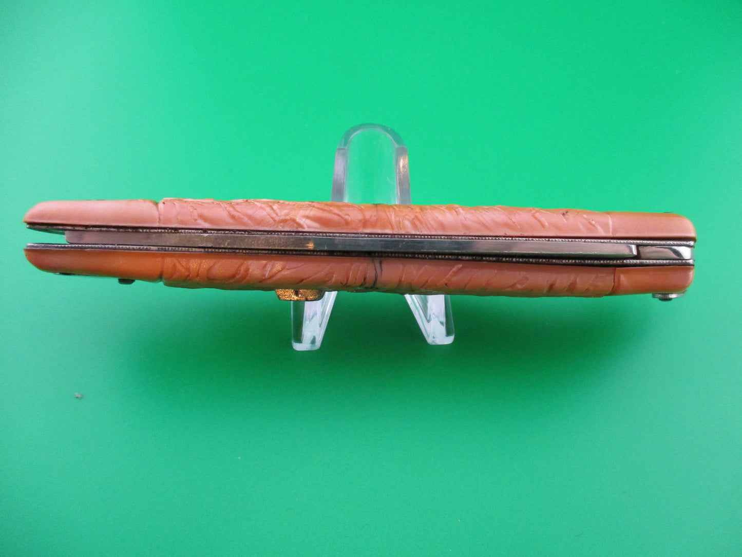z Russian 22cm Tourist Souvenir switchblade Peach colored Hoof knife
