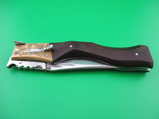 z RPK Vintage 26cm Russian Prison Knife Swing guard Gunstock switchblade