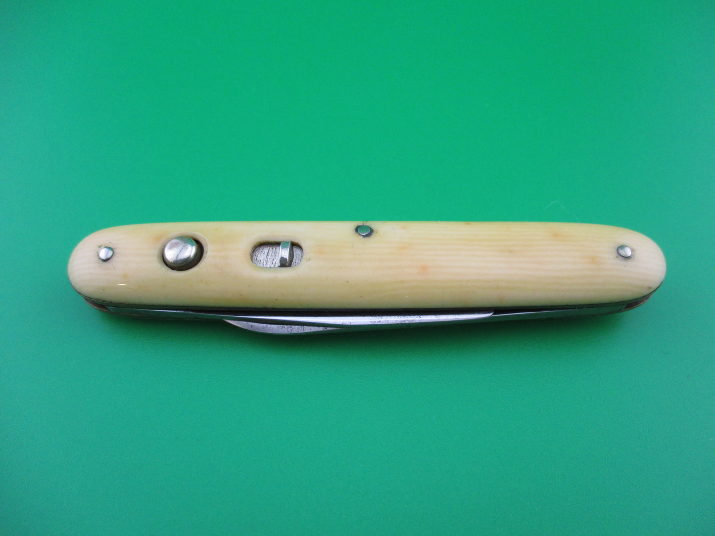 z Schrade Cut Co medium double Hall Topeka Ivory Cell Spey/spear combo Office knife