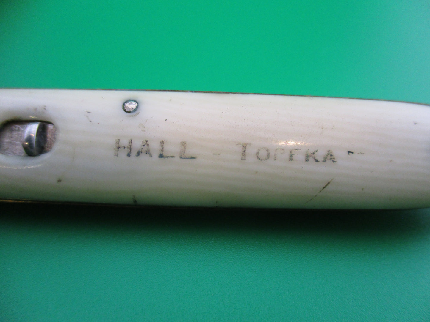 z Schrade Cut Co medium double Hall Topeka Ivory Cell Spey/spear combo Office knife
