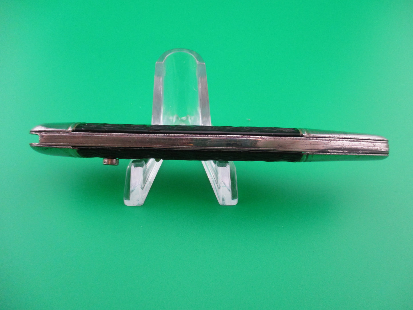 z Imperial 1950s vintage Toothpick Black Imitation jigged bone switchblade