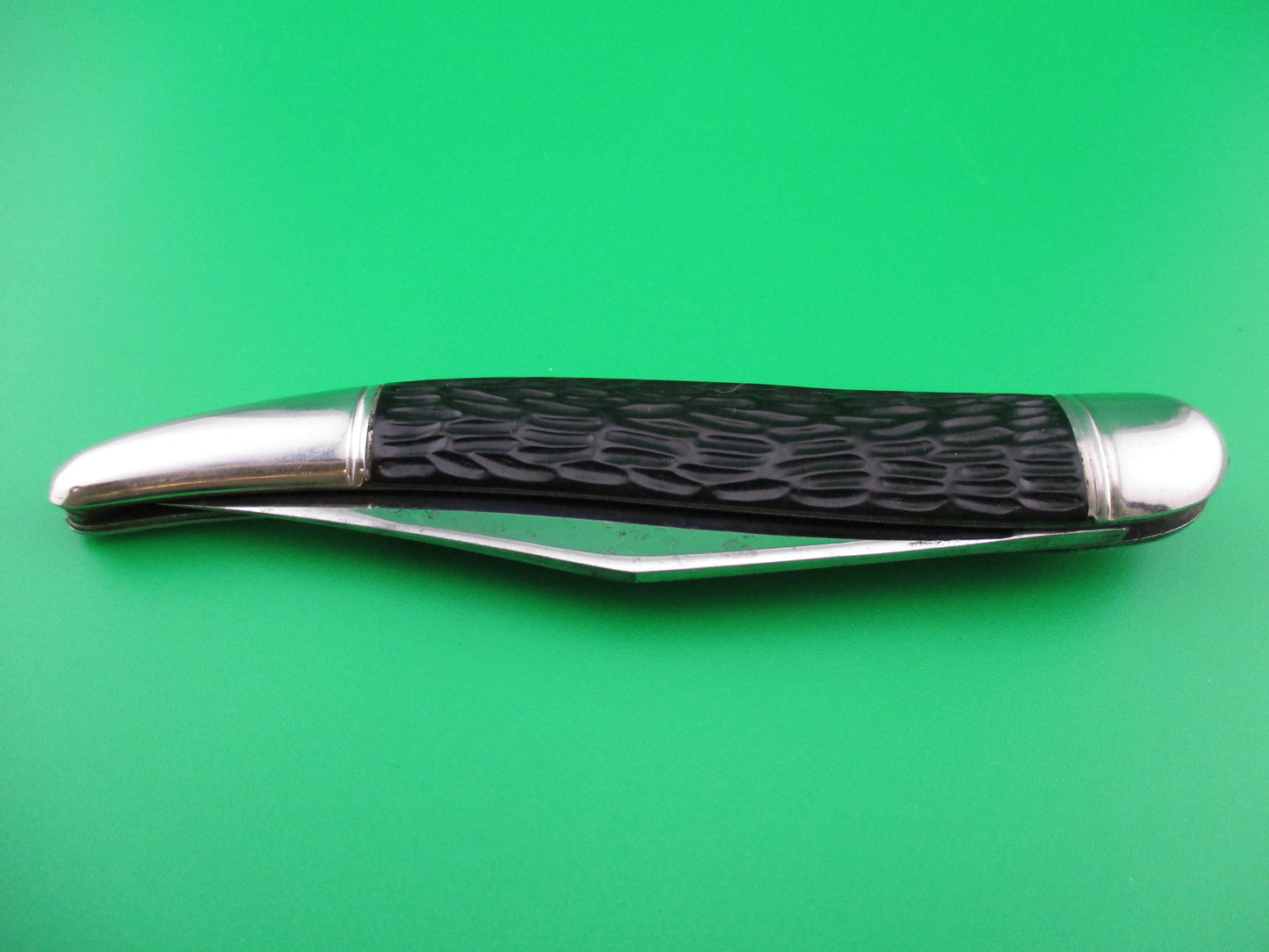 z Hammer Brand Imperial Toothpick Black Imitation jigged bone switchblade