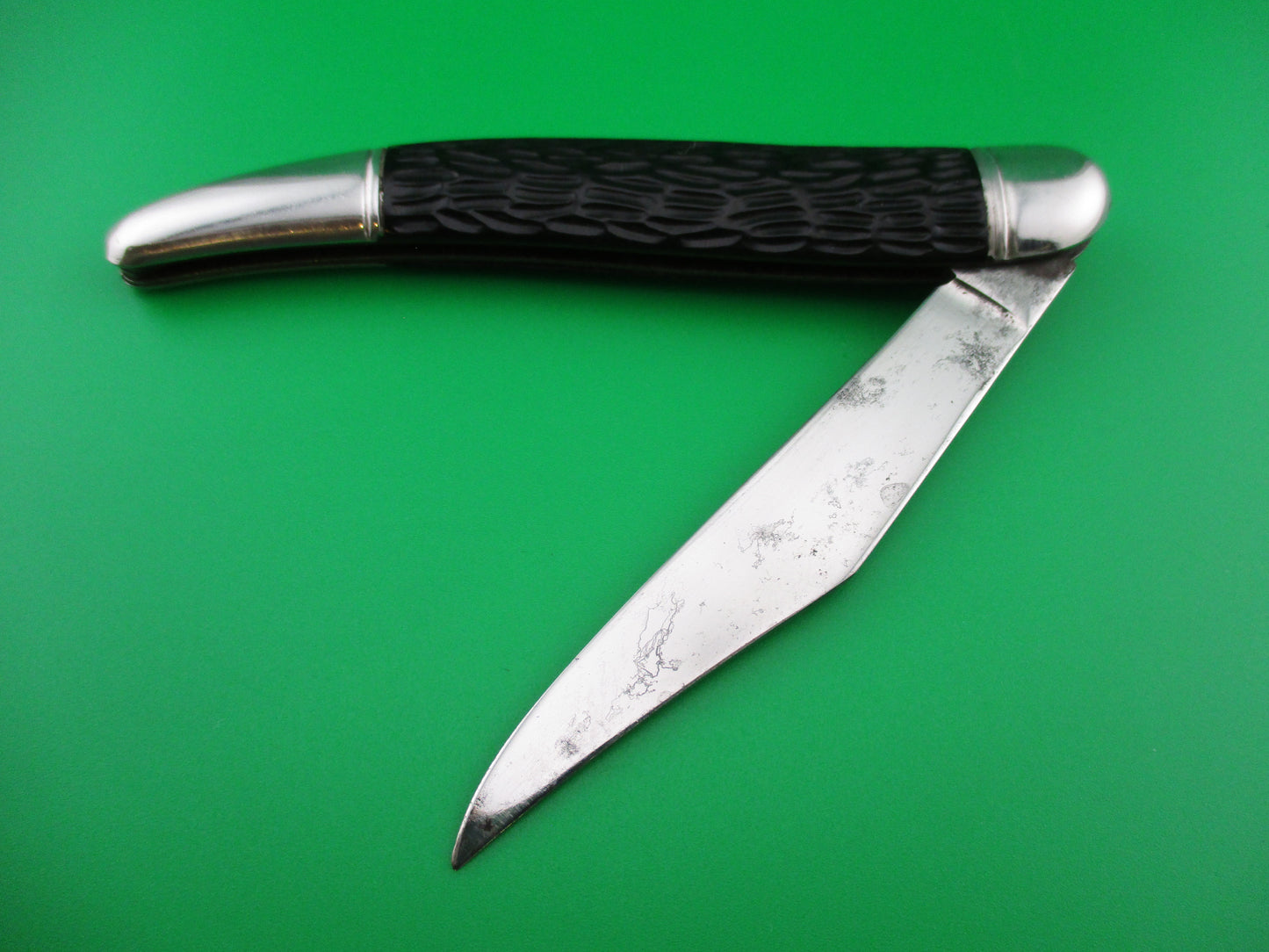 z Hammer Brand Imperial Toothpick Black Imitation jigged bone switchblade