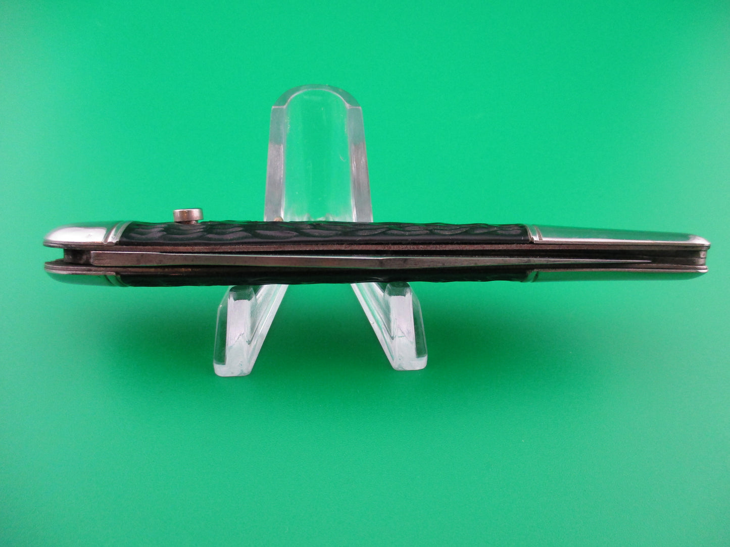 z Hammer Brand Imperial Toothpick Black Imitation jigged bone switchblade