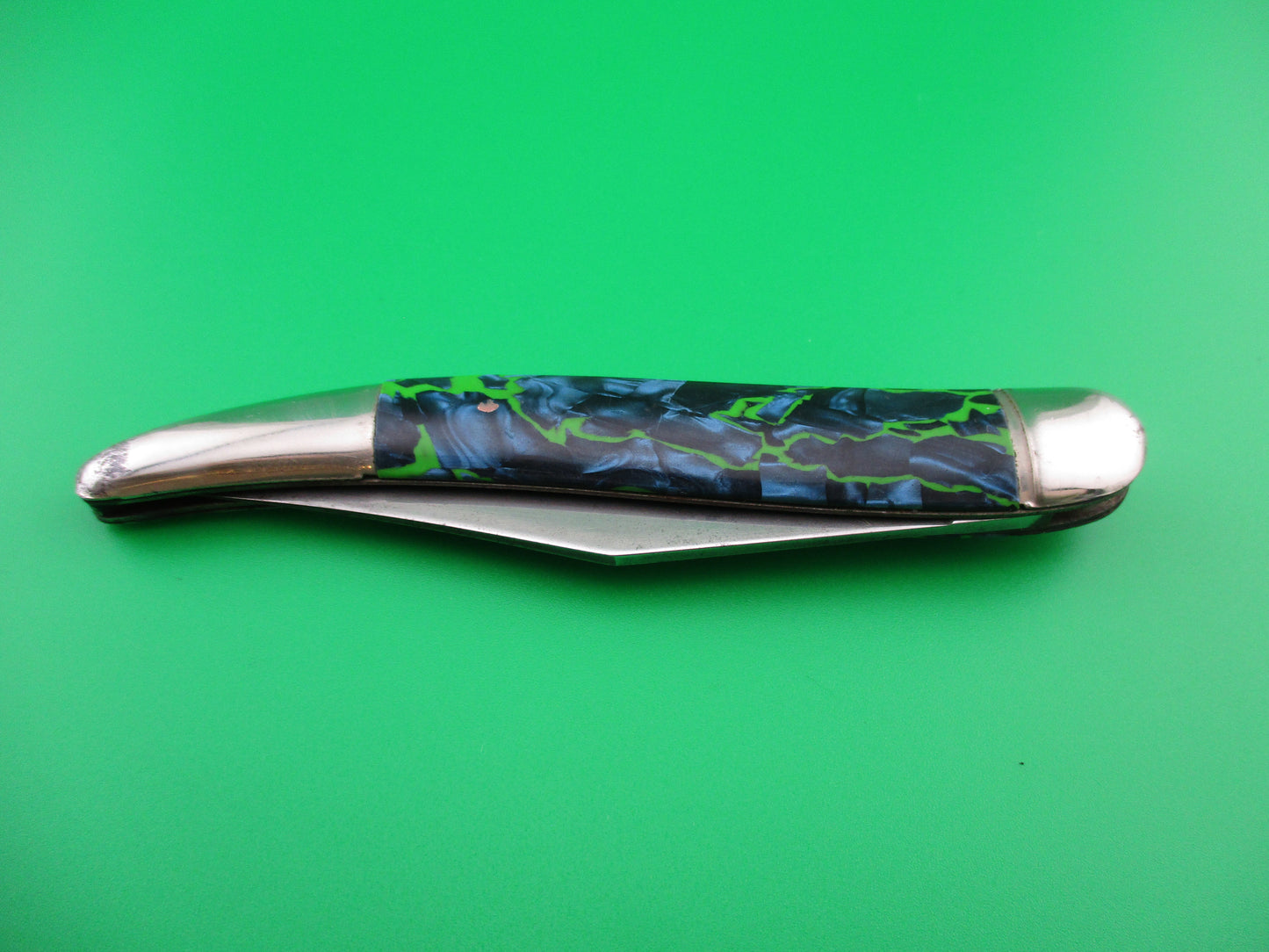 z Hammer Brand Imperial Toothpick Blue Green 1950a vintage switchblade