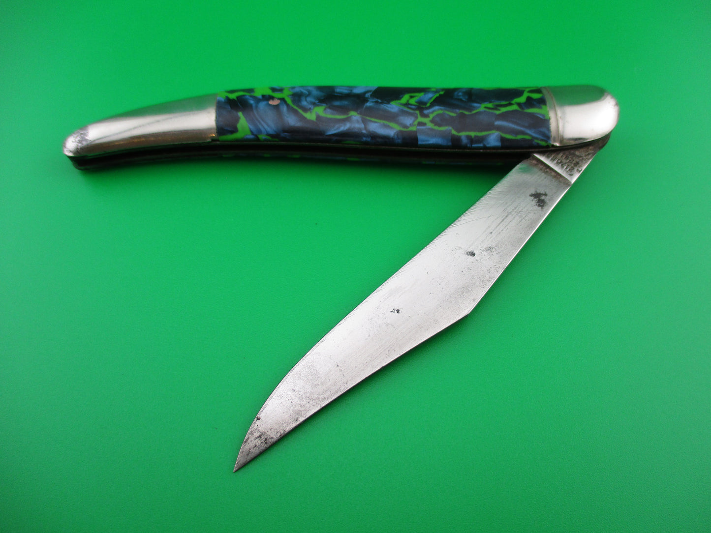z Hammer Brand Imperial Toothpick Blue Green 1950a vintage switchblade