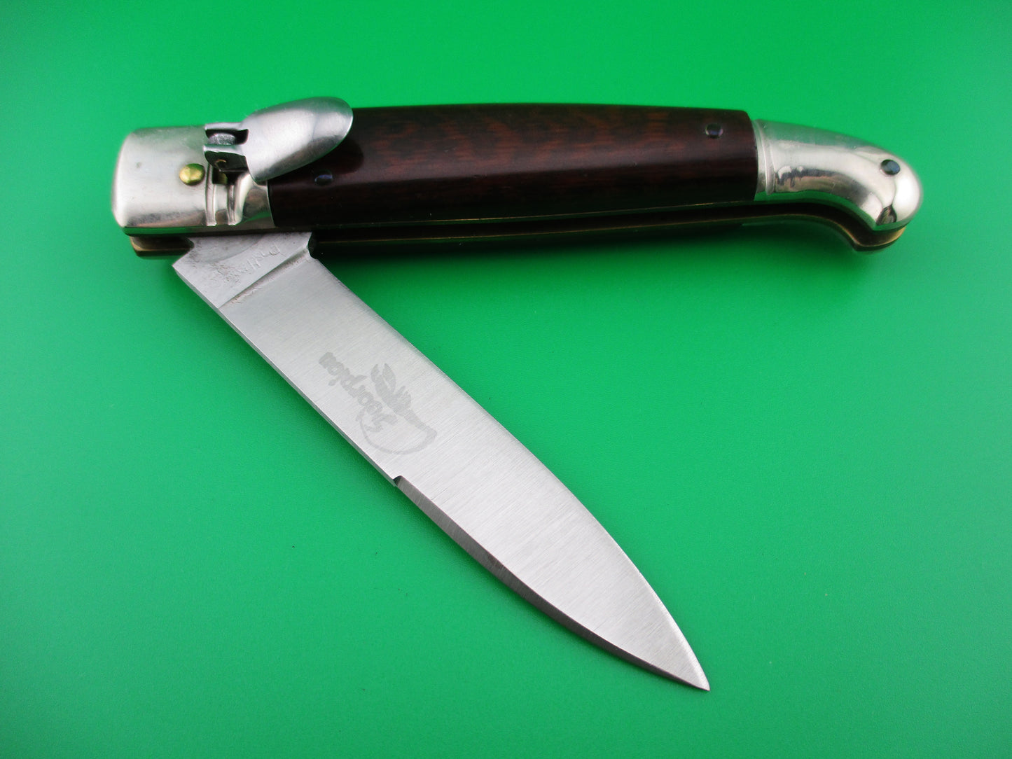z Rostfrei SCORPION Italian Birds head lever Snake wood & nickel silver