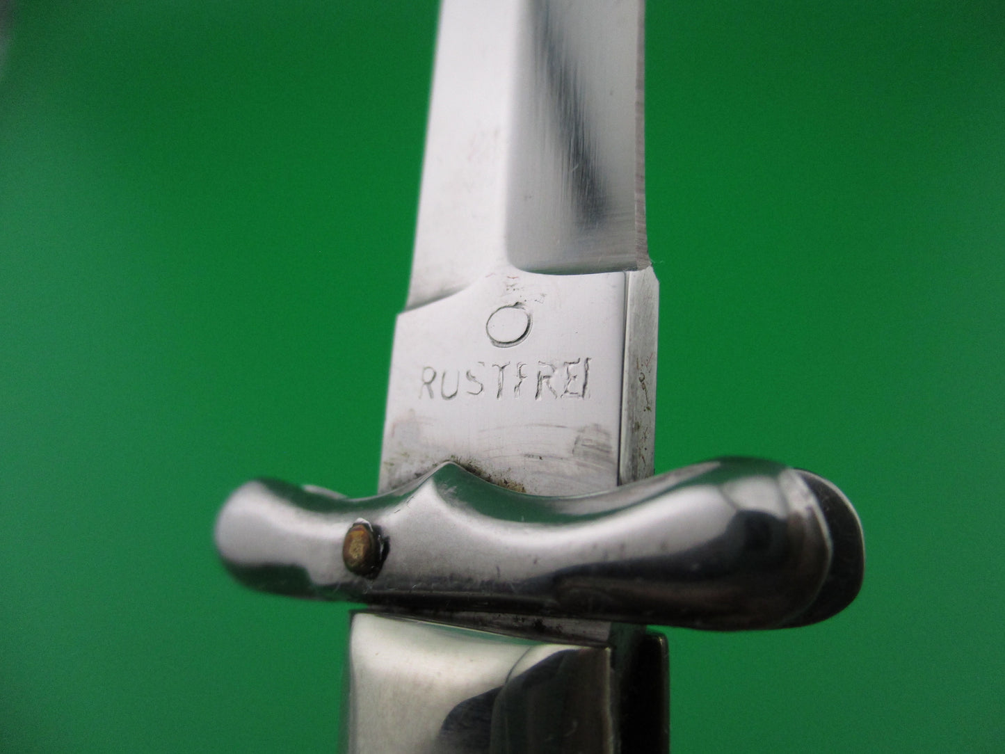 z Medici Rostfrie Vintage 19cm Italian Stag swing guard dagger automatic knife