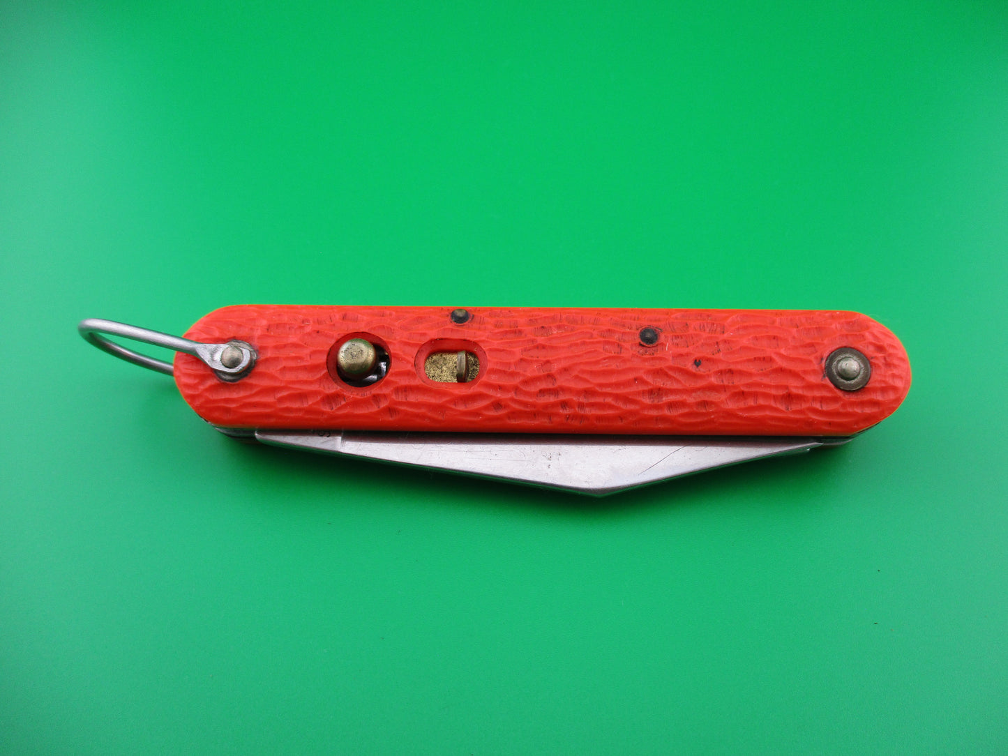 z CAMILLUS vintage MC1 Orange paratrooper automatic knife with hook blade