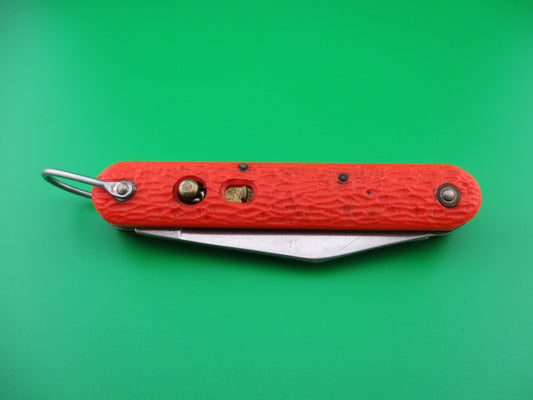 z CAMILLUS vintage MC1 Orange paratrooper automatic knife with hook blade