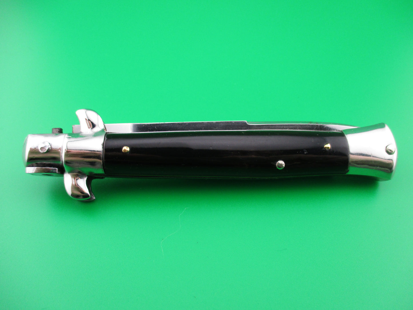 INOX 23cm Italian 1970s Vintage swivel bolster stiletto automatic knife