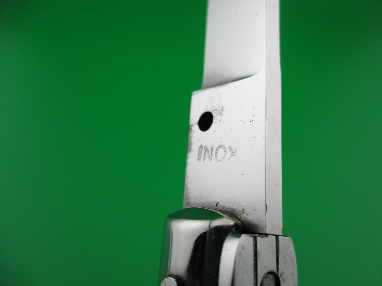 INOX 23cm Italian 1970s Vintage swivel bolster stiletto automatic knife
