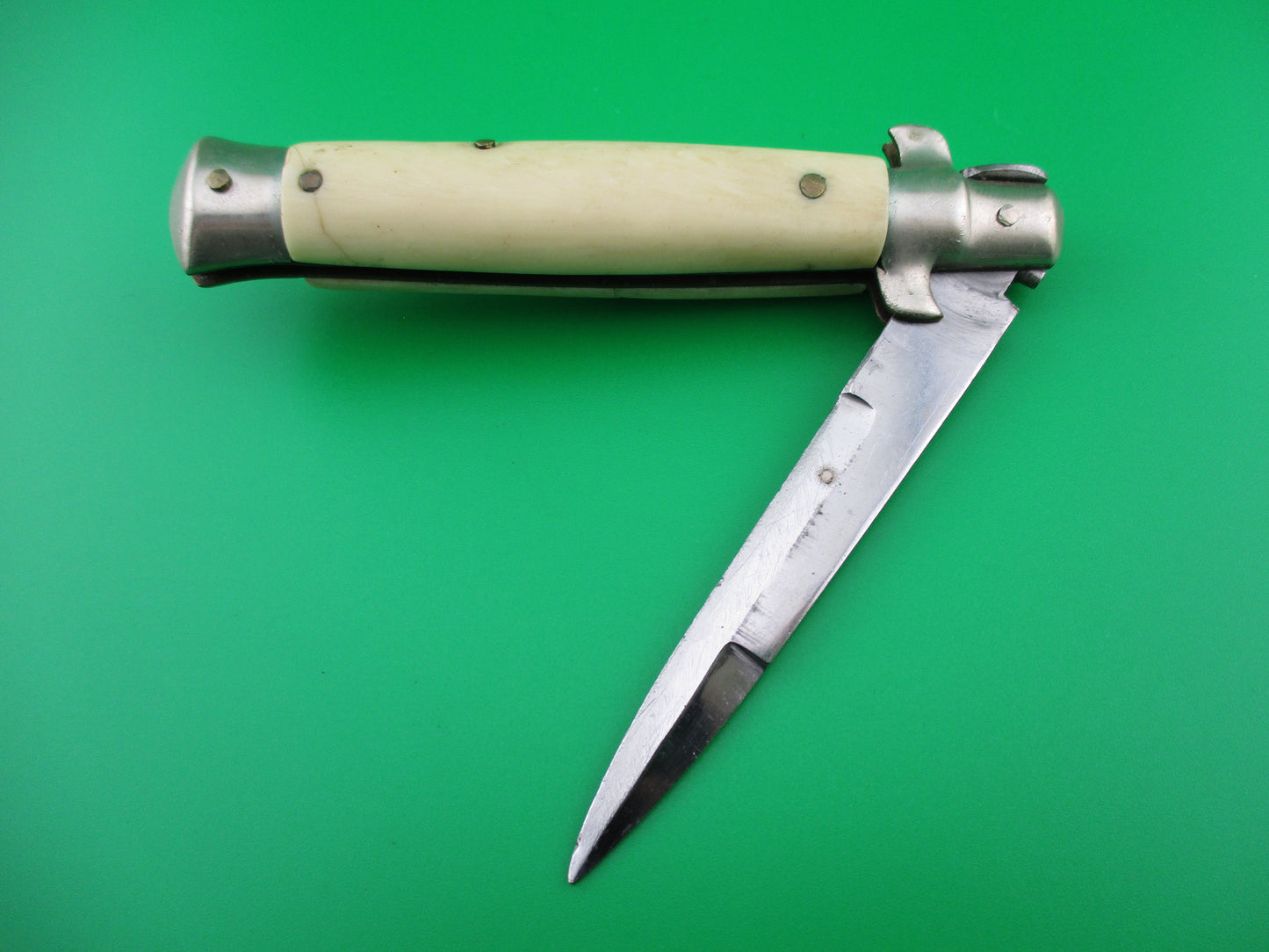 z MICOR STAINLESS STEEL 18cm Japanese Vintage Picklock White switchblade knife