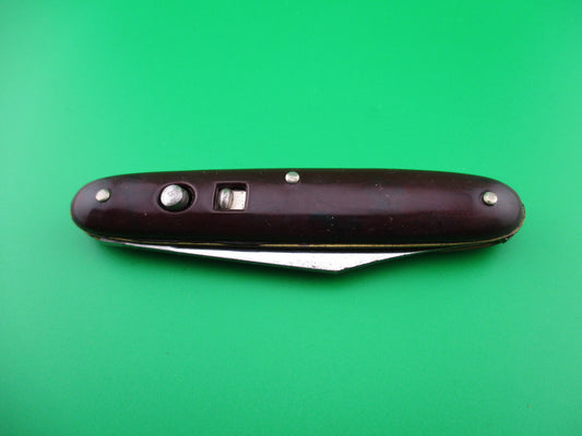z Edgemaster Cigar Jack 1950s Vintage Burgundy switchblade knife