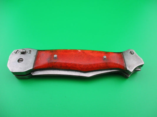 z RPK 23cm Vintage Russian Prison Knife Red Sparkle switchblade