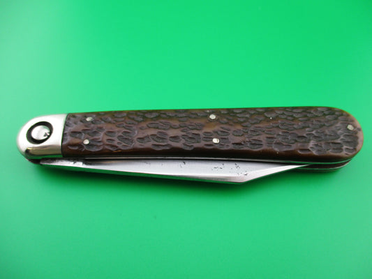 z Press Button Knife Co #1000 Invincible Picked bone antique knife