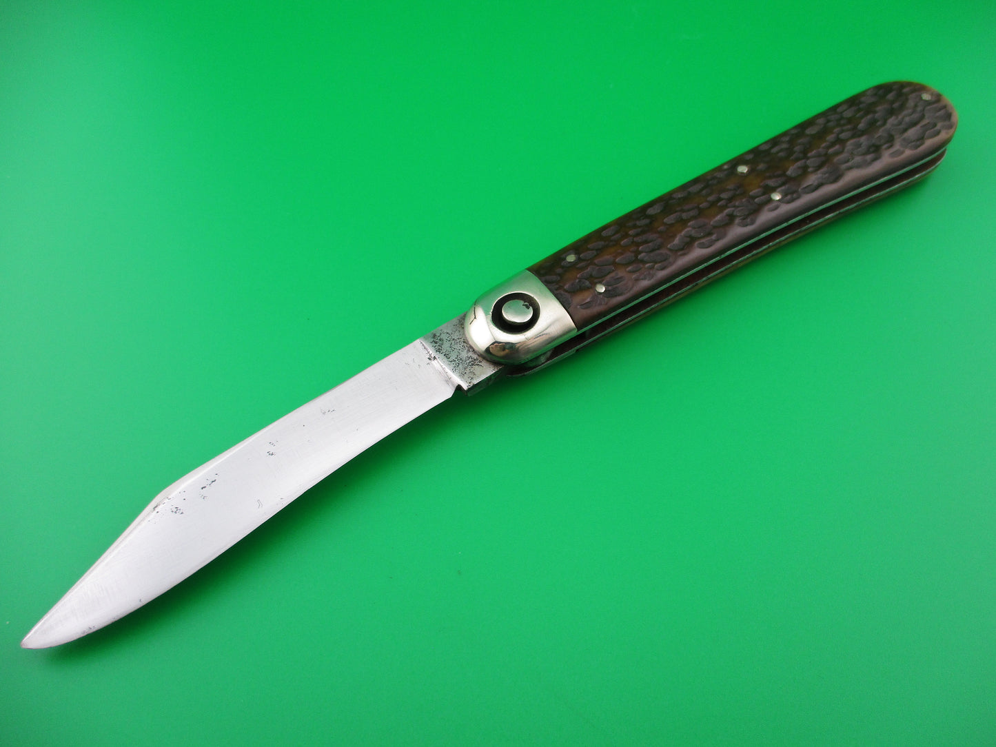 z Press Button Knife Co Invincible Picked bone knife