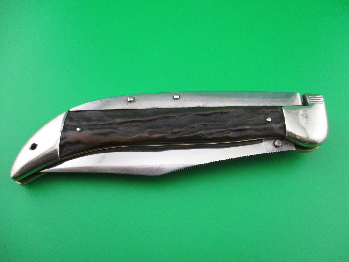 z KaBar Grizzly Stag Vintage Automatic knife
