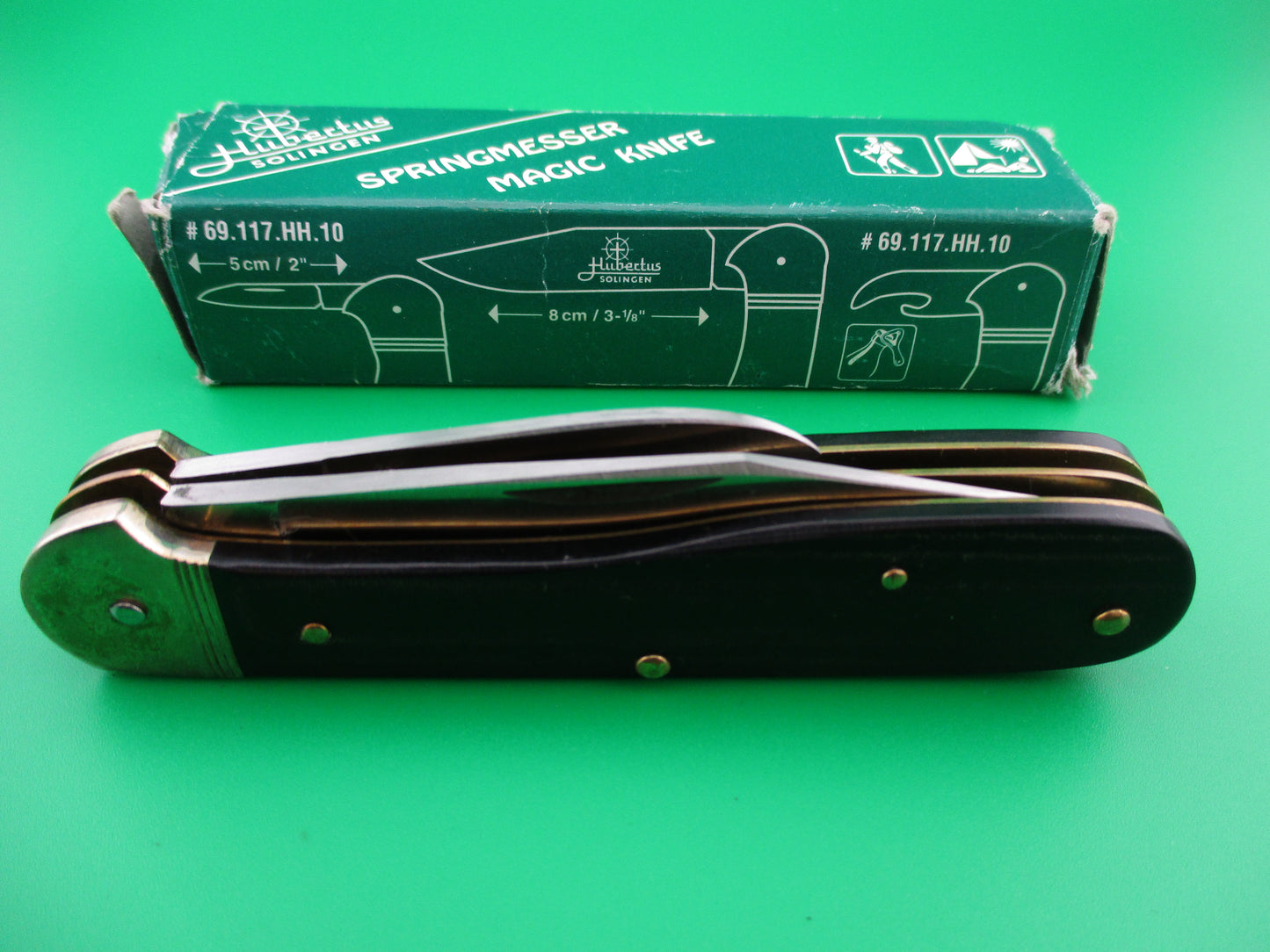 z Hubertus 10cm Pen Blade Release Micarta New Old Stock in box