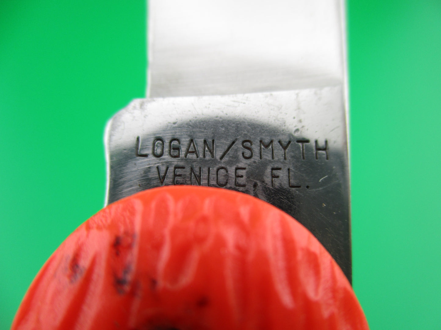 z Logan Smyth Venice FL Orange Paratrooper knife New Old Stock