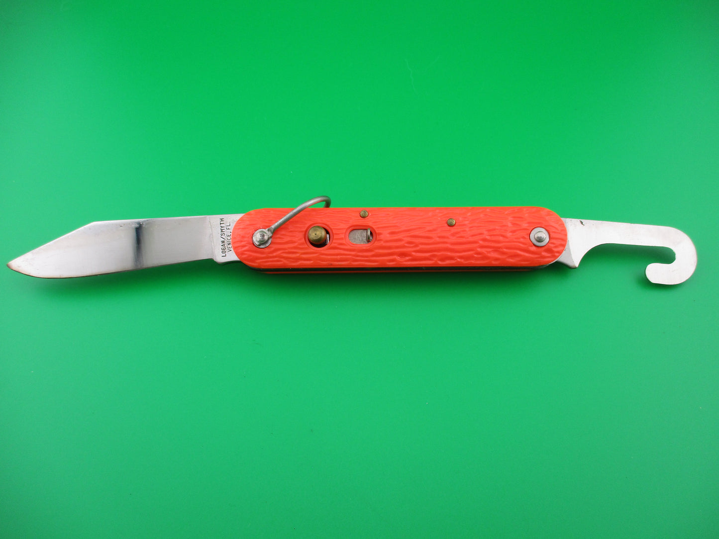 z Logan Smyth Venice FL Orange Paratrooper knife New Old Stock