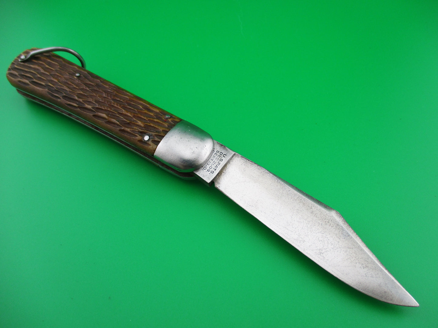 z SCHRADE CUT CO M2 Bone WWII Paratrooper Military issue switchblade knife