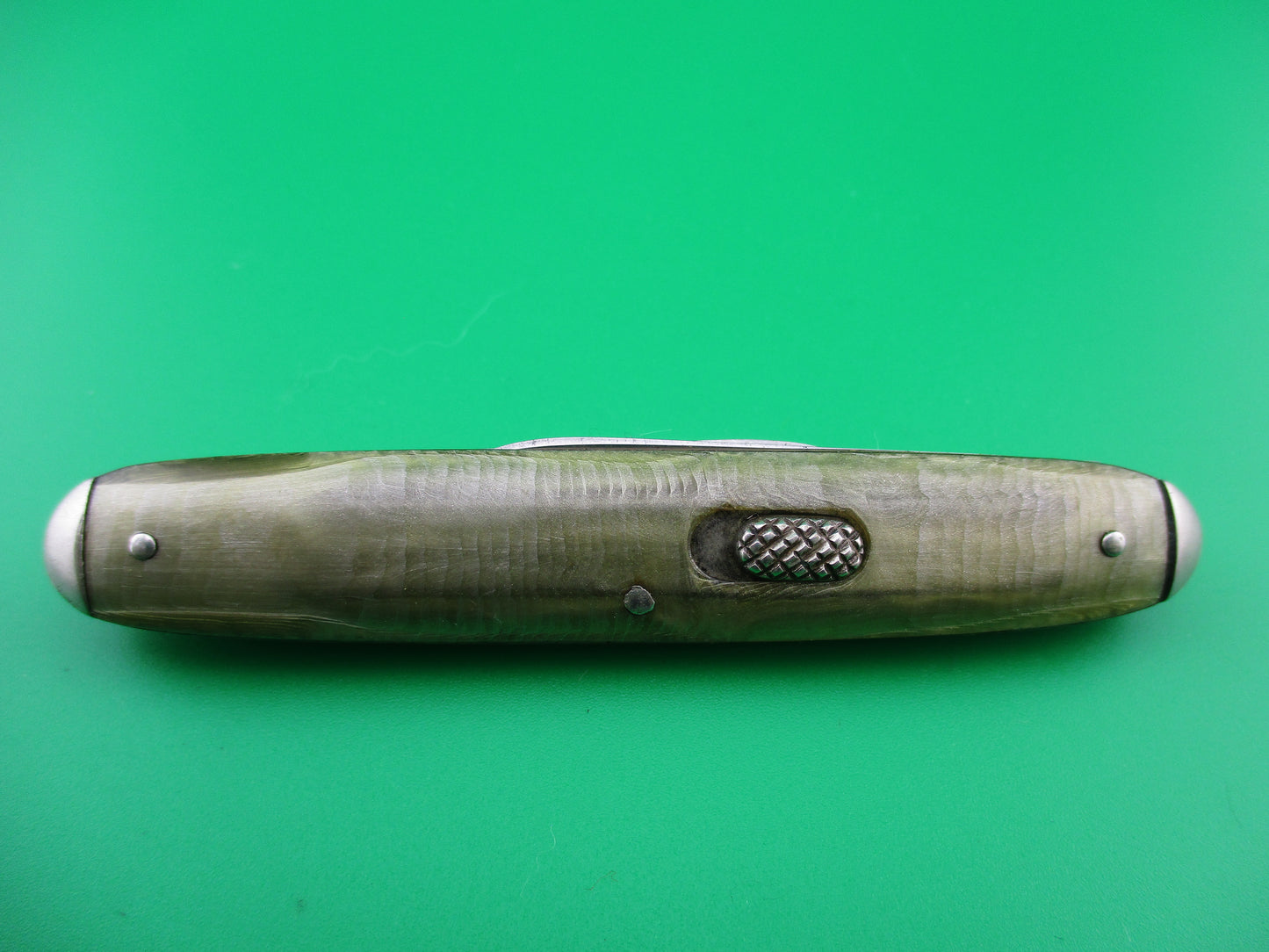 Flylock Double Smoked Pearl Tip bolstered Switchblade Book knife