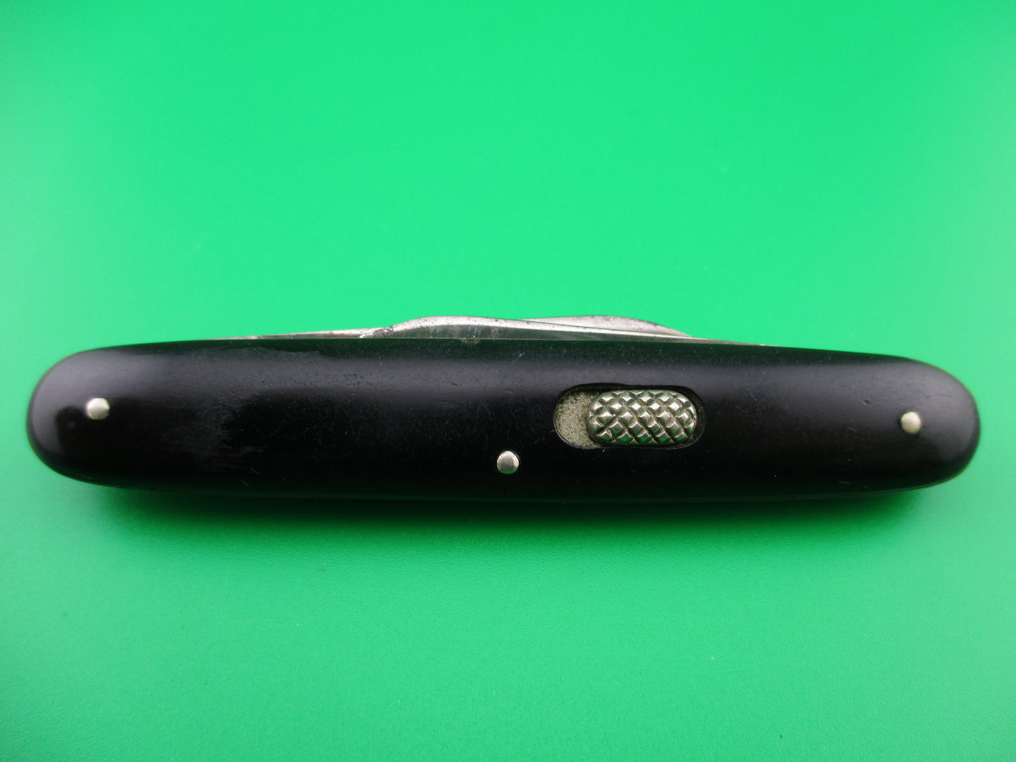 z Challenge Double Black Celluloid switchblade knife FLY LOCK arched