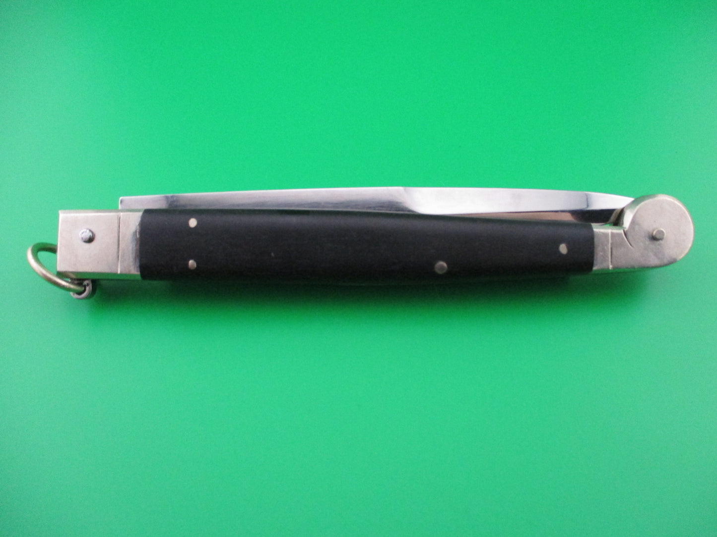 z AGA CAMPOLIN 30cm Sicilian Ring Pull Ebony automatic knife 2013
