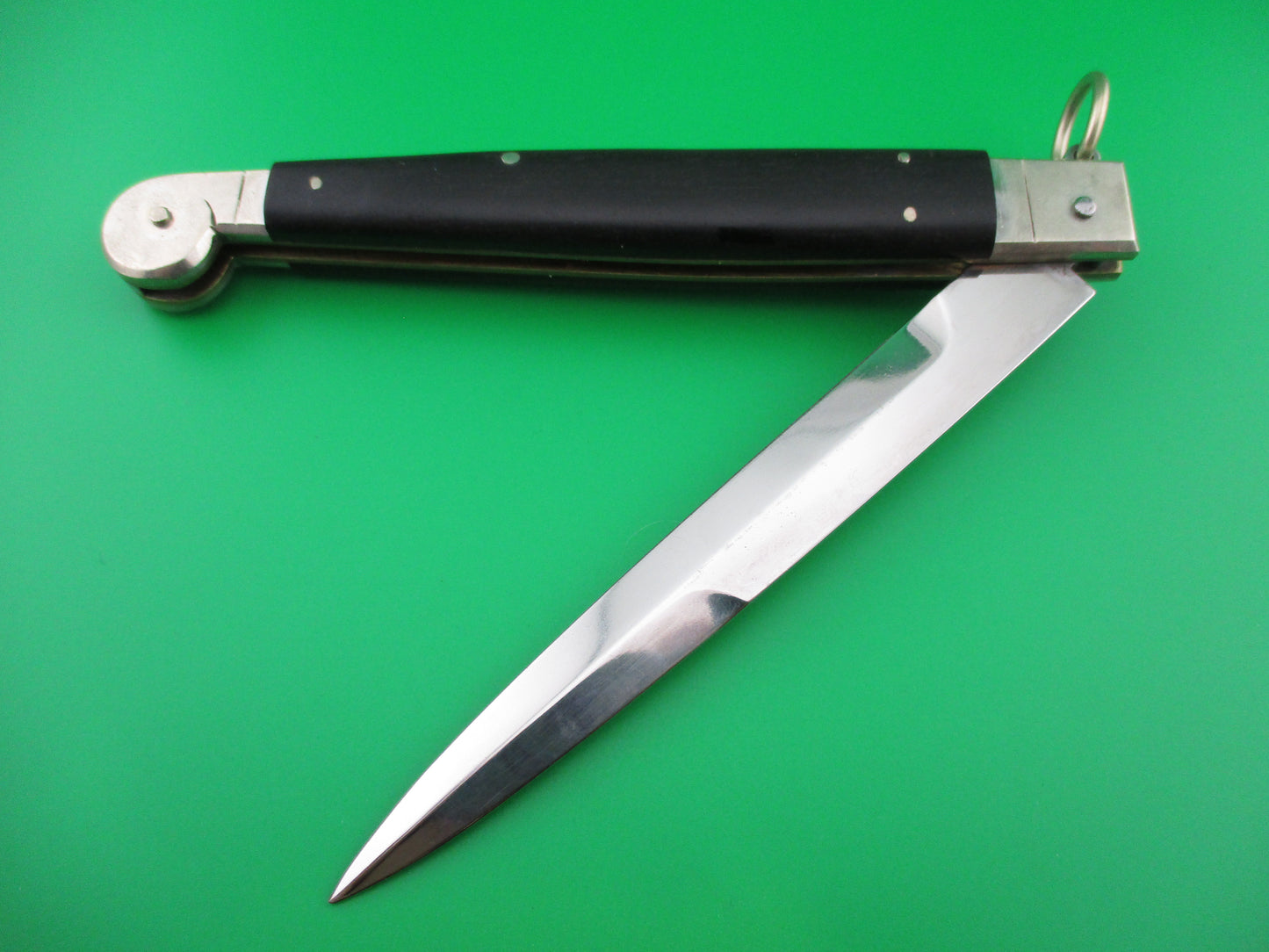 z AGA CAMPOLIN 30cm Sicilian Ring Pull Ebony automatic knife 2013