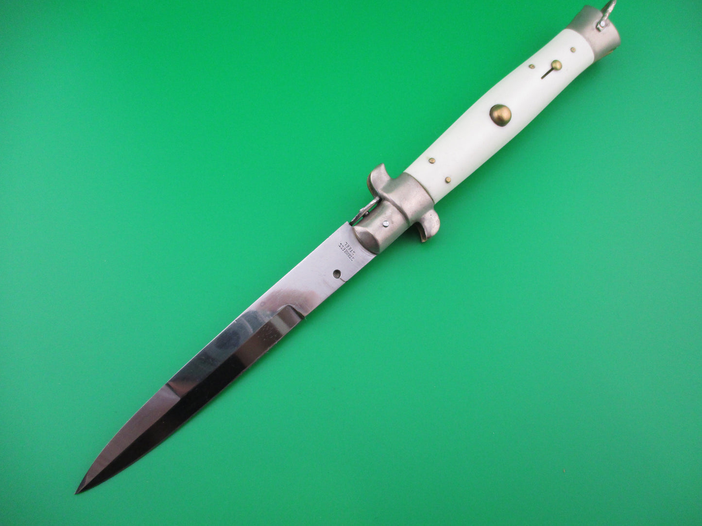z STAINLESS STEEL 28cm Vintage Japanese White Picklock automatic knife.