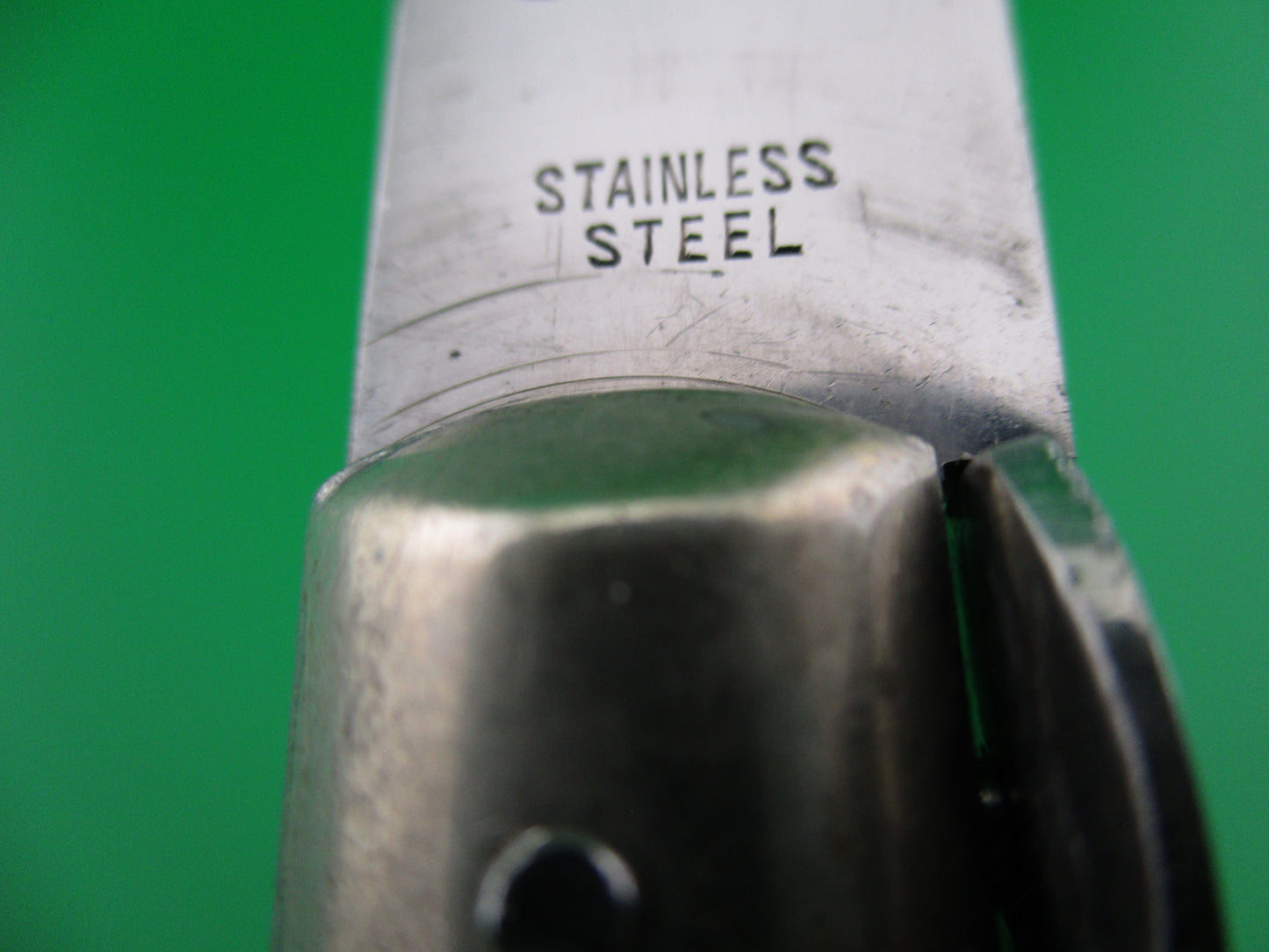 z STAINLESS STEEL 28cm Vintage Japanese White Picklock automatic knife.